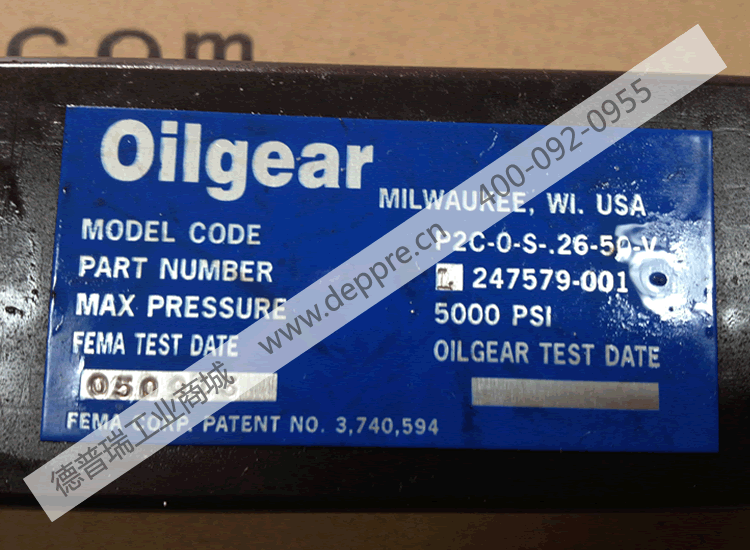 Oilgear电磁阀P2C-0-S.26-50-V